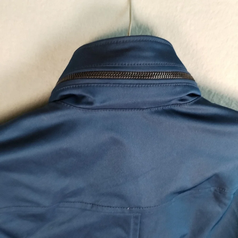Banana Republic Men's Navy Blue Field Jacket XS Water Resistant‎ Utility Hooded